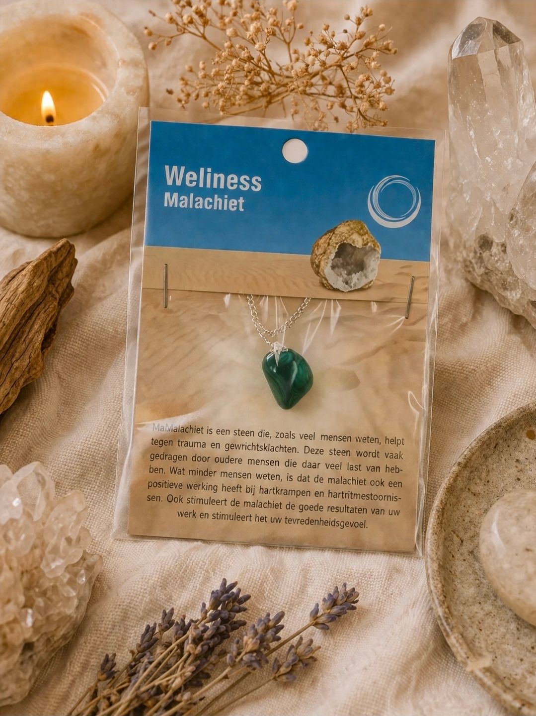 Malachite Health Pendant   Necklace