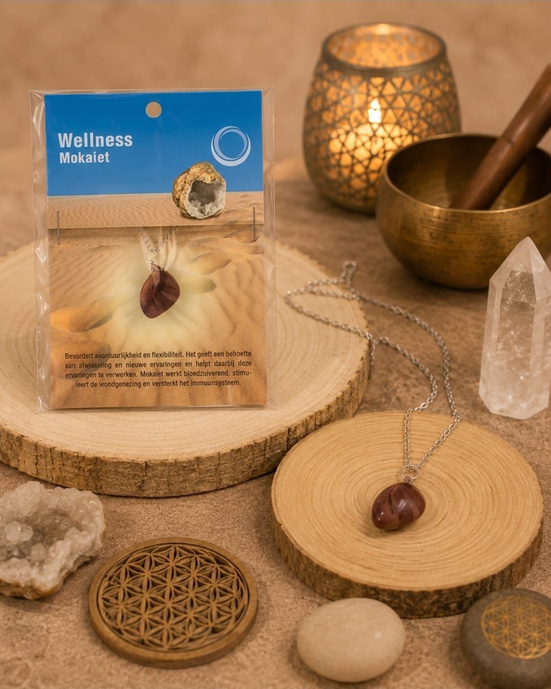 Mokaite Health Pendant   Necklace