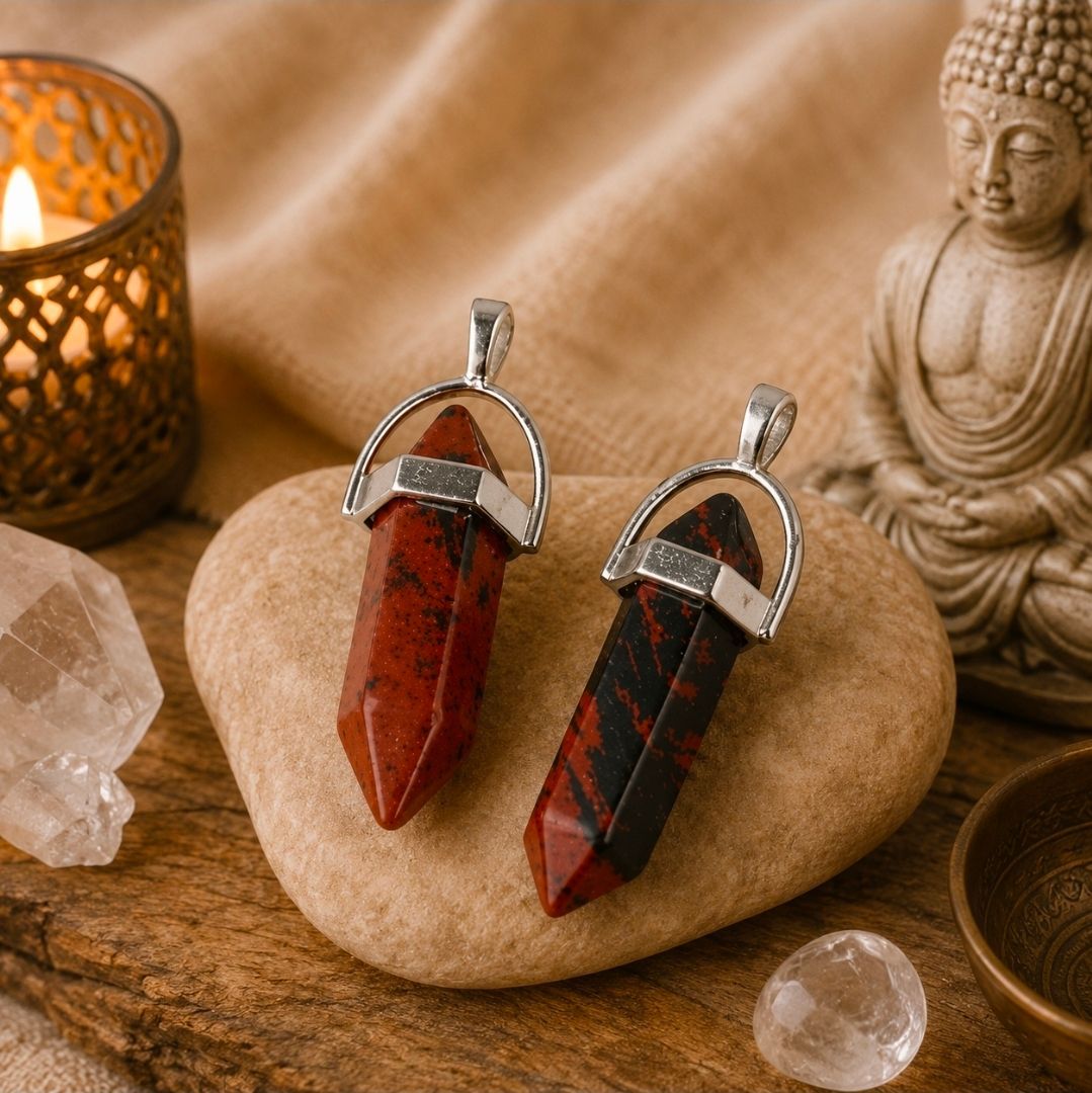 Obsidian Mahogany Double Terminated - Pendant / 4.3 cm