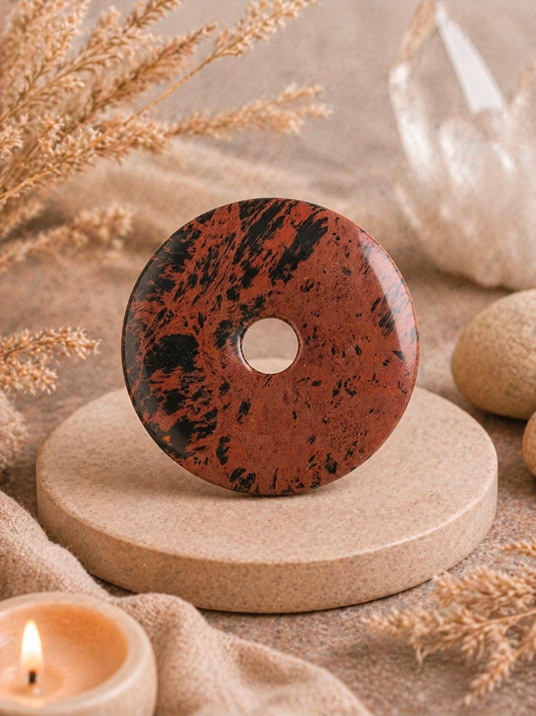 Obsidian Mahogany Donut - 30 MM