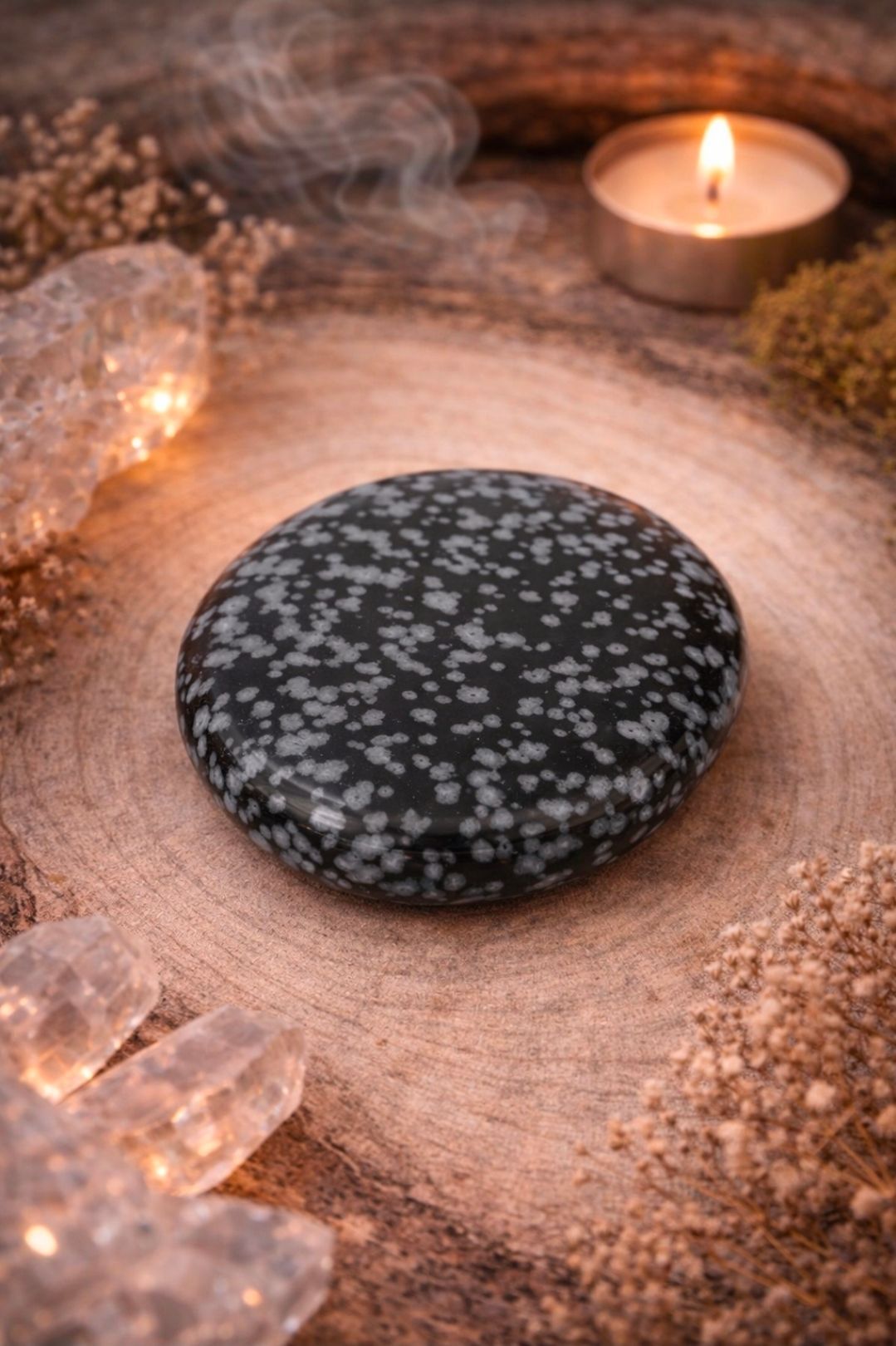 Obsidiaan Sneeuwvlok 3- 5 cm