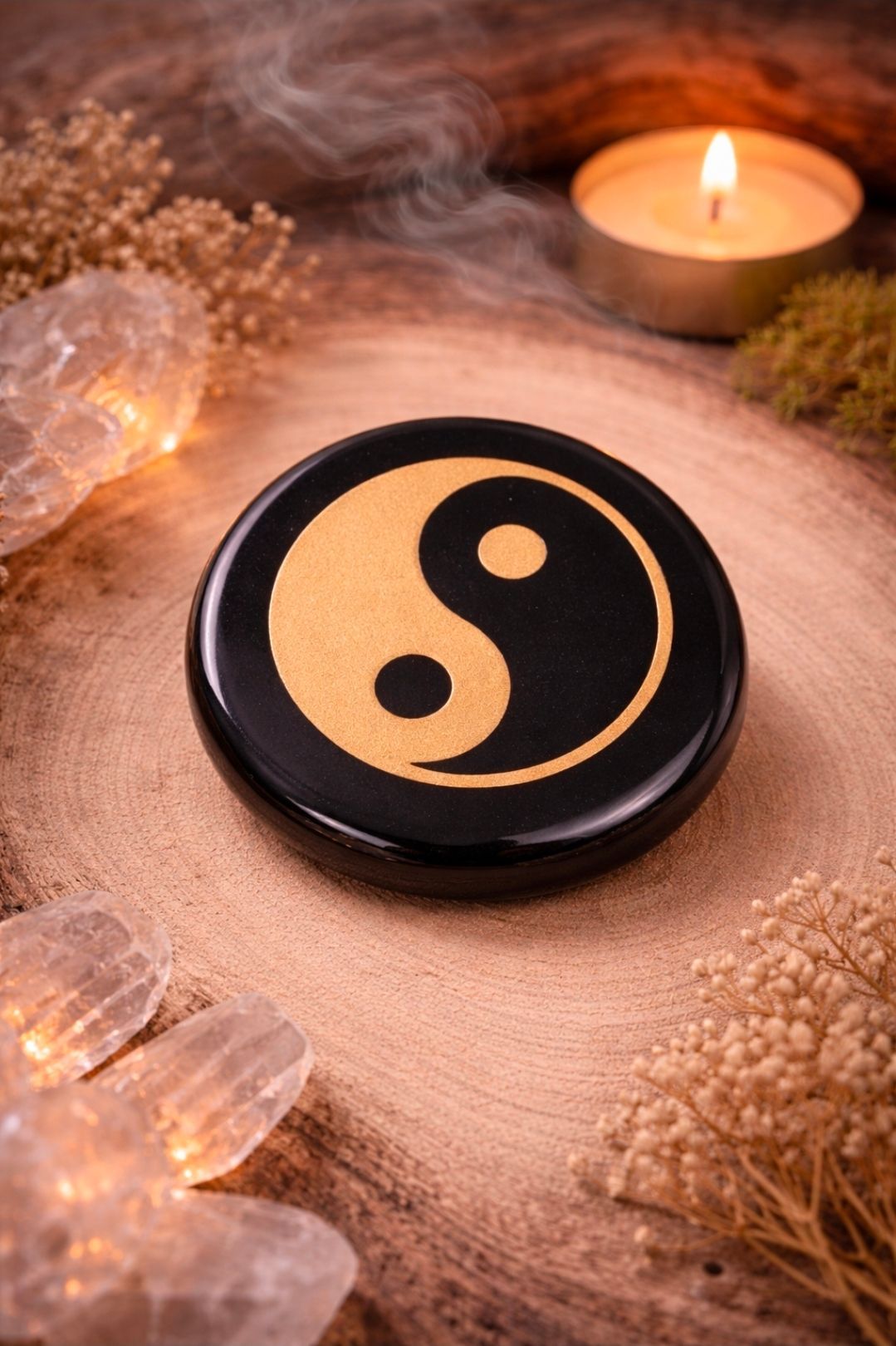 Obsidiaan Zwart Yin Yang