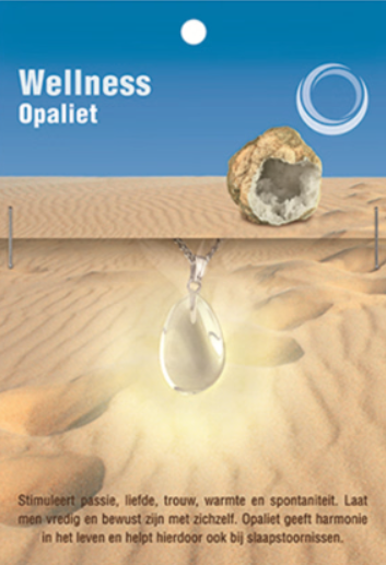 Opaliet Gezondheidshanger + Ketting