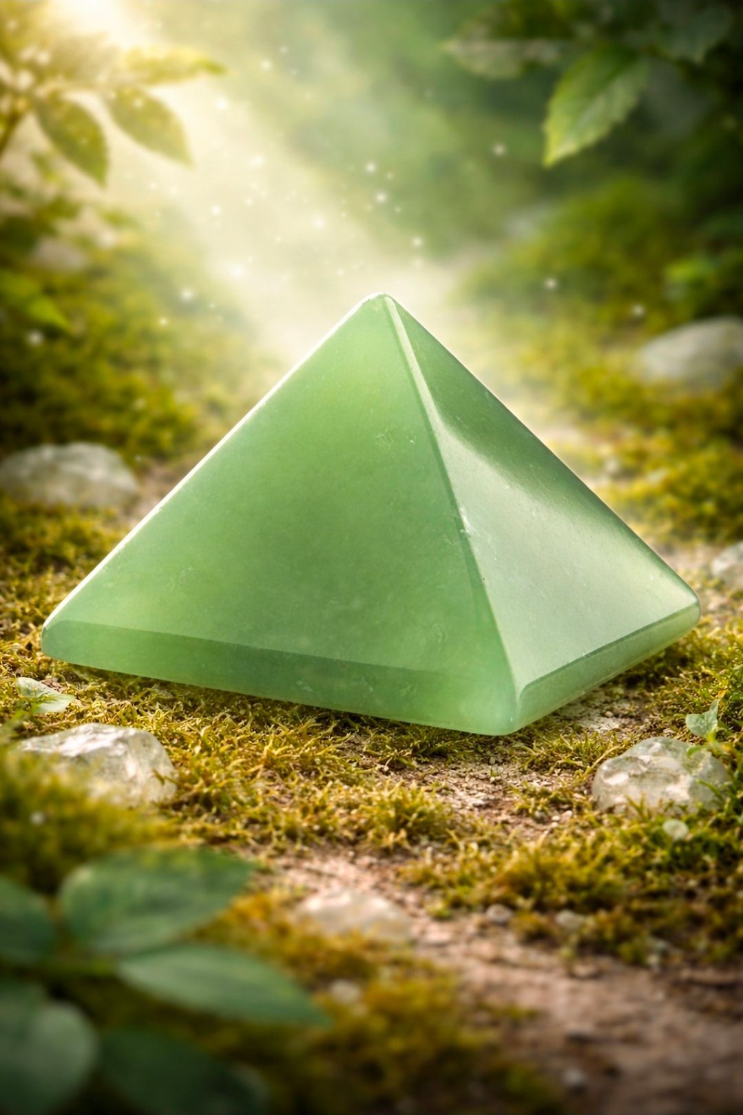 Jade Serpentijn Edelsteen Piramide - 2,5 cm