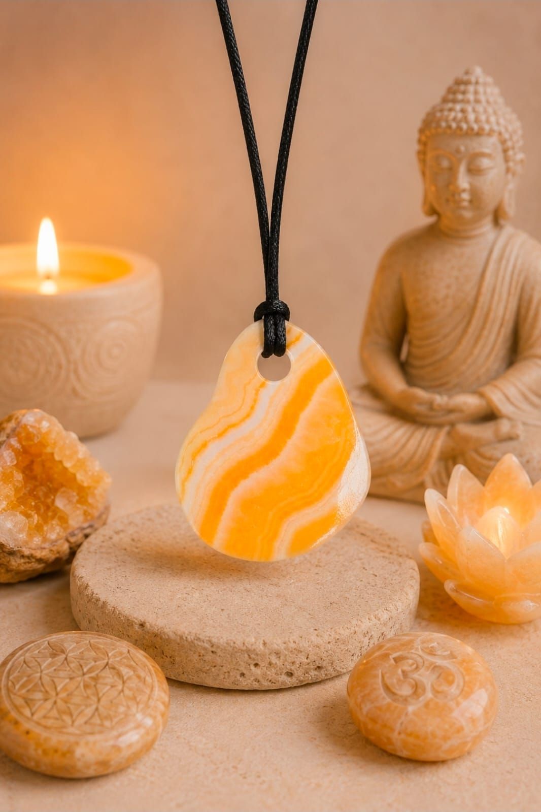 Quitarra Yellow Calcite Necklace