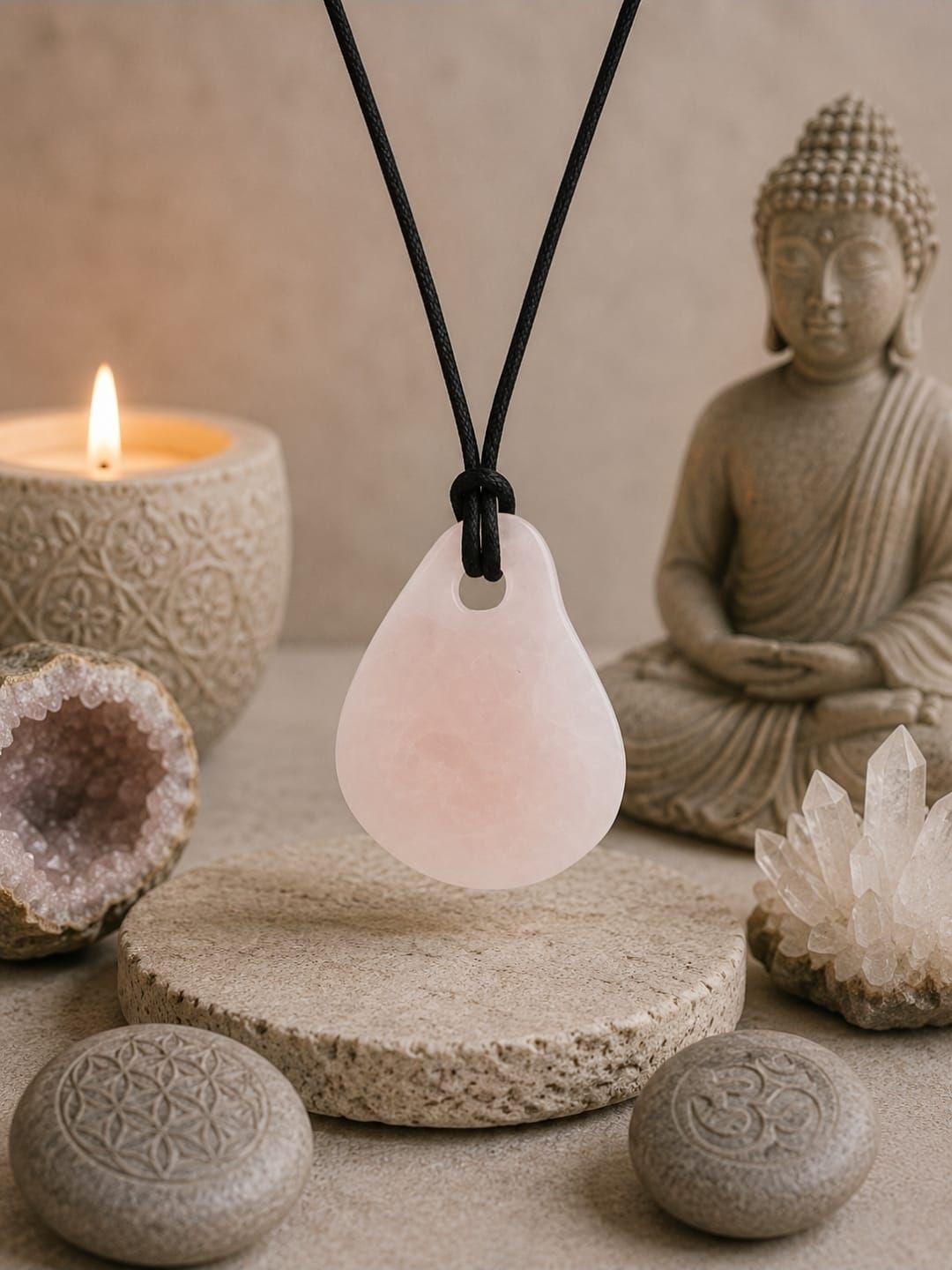 Quitarra Rose Quartz Necklace