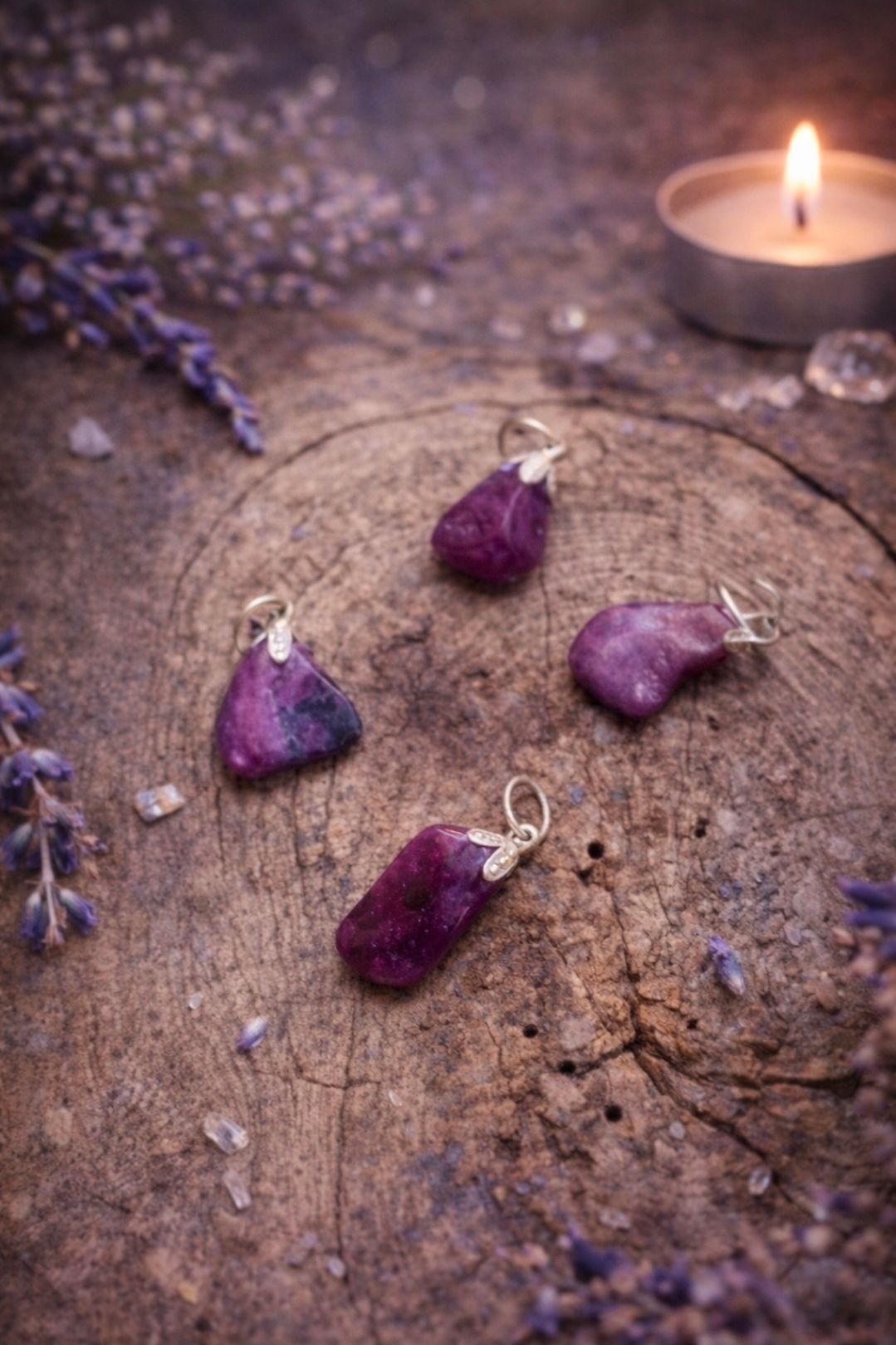 Robijn Edelsteen Hanger (geboortesteen juli)