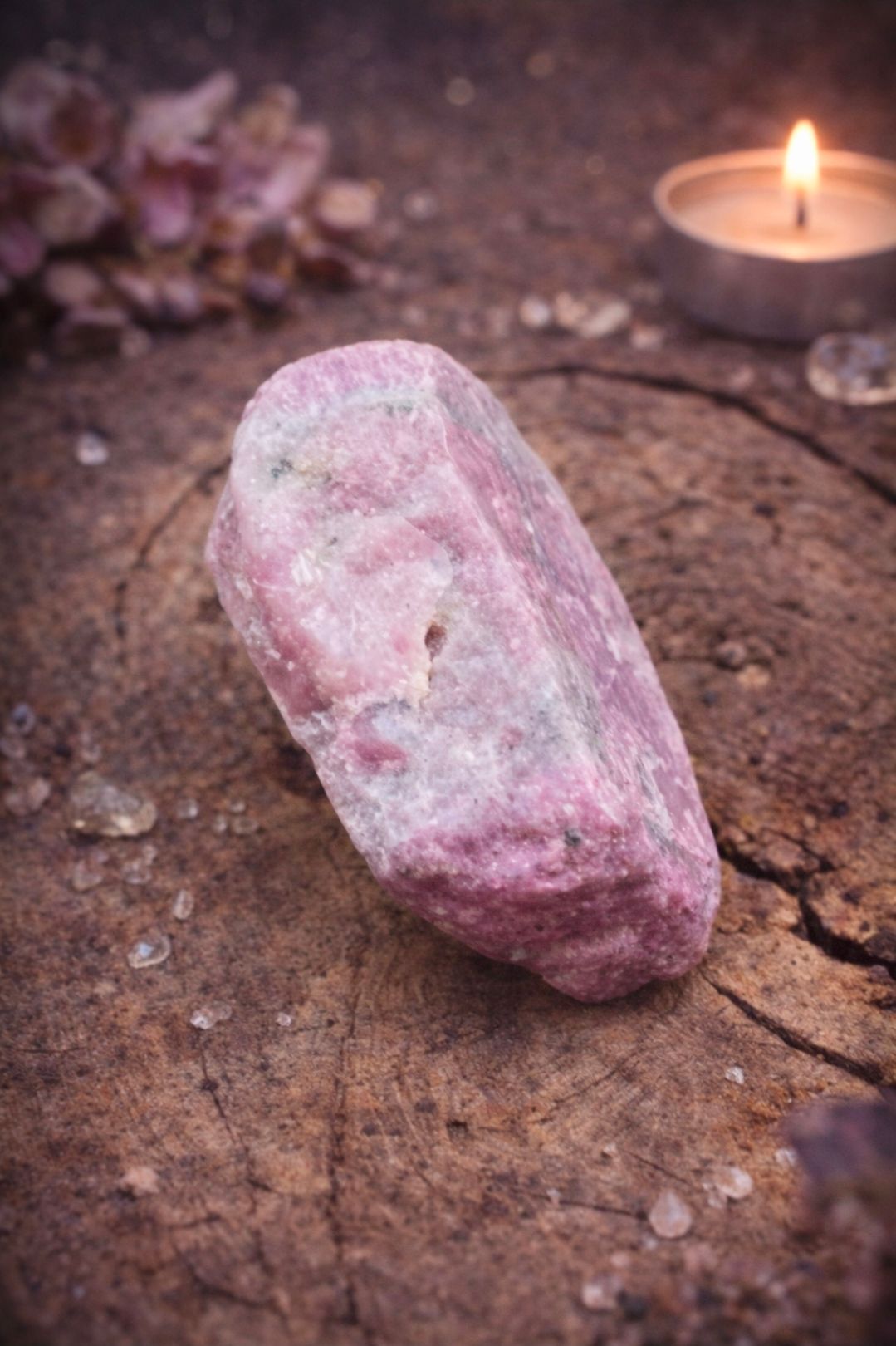 Robijn Kristal - Ruw / 7 cm (geboortesteen juli)