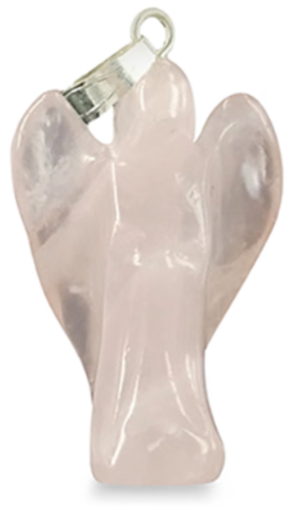 Rozekwarts Engel Hanger / 2 cm