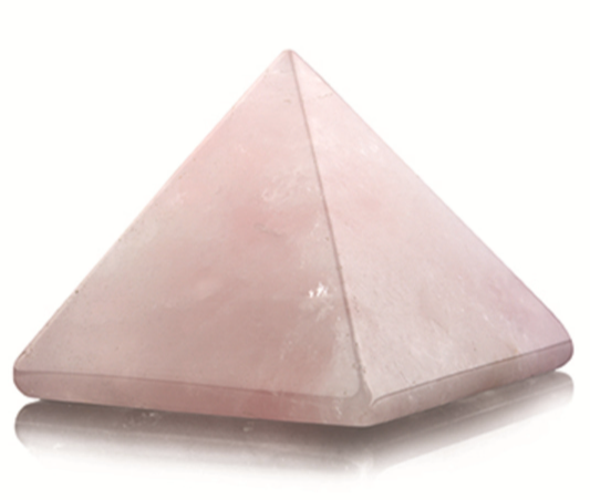 Rozekwarts Edelsteen Piramide - 2,5 cm