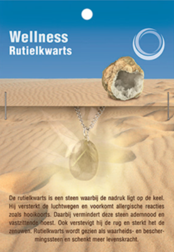 Rutielkwarts Gezondheidshanger + Ketting