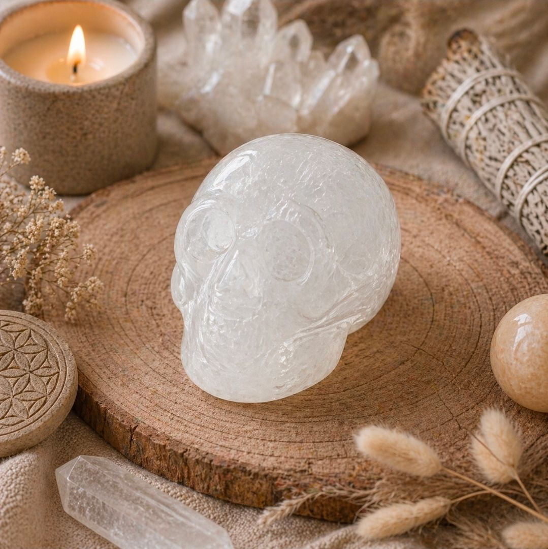 Skull Rock Crystal - 4 cm