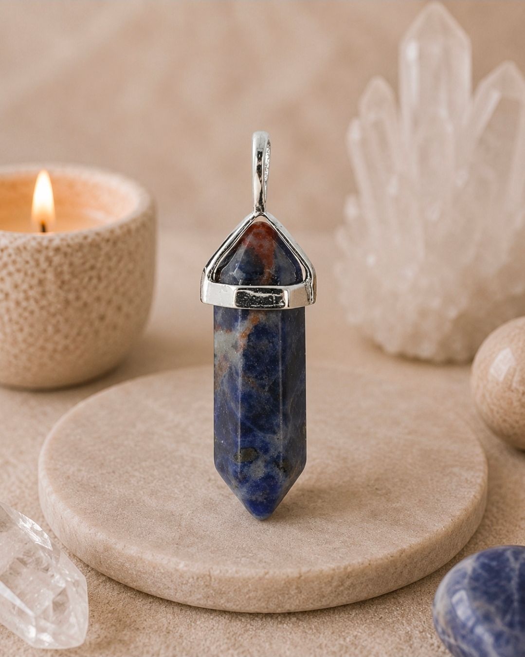 Sodalite Double Terminated - Pendant / 3.9 cm