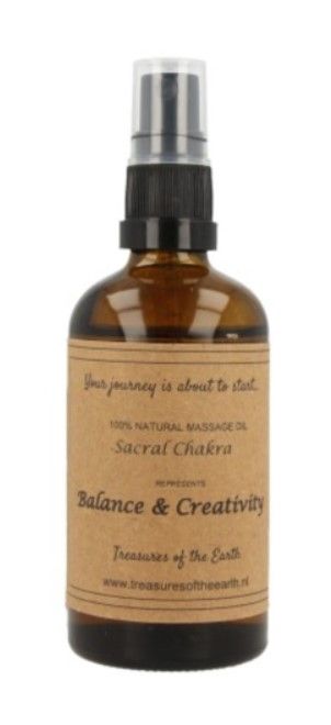 Spirituele Massage olie - Sacraal Chakra 100 ml