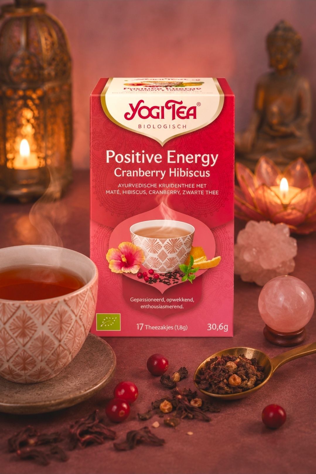 Cranberry Hibiscus Yogi Tea - Positive Energy