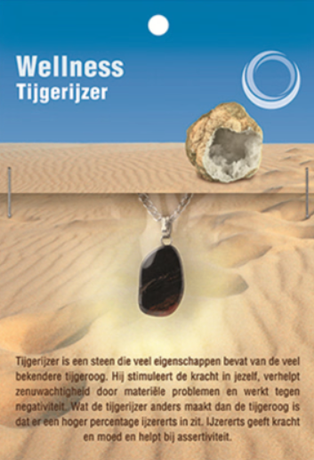Tijgerijzer Gezondheidshanger + Ketting