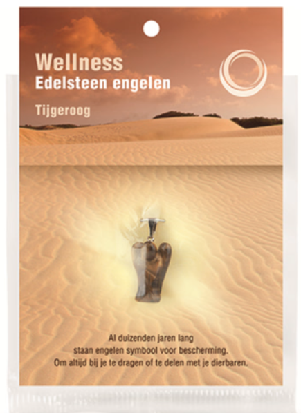 Tijgeroog Engel Hanger / 2 cm