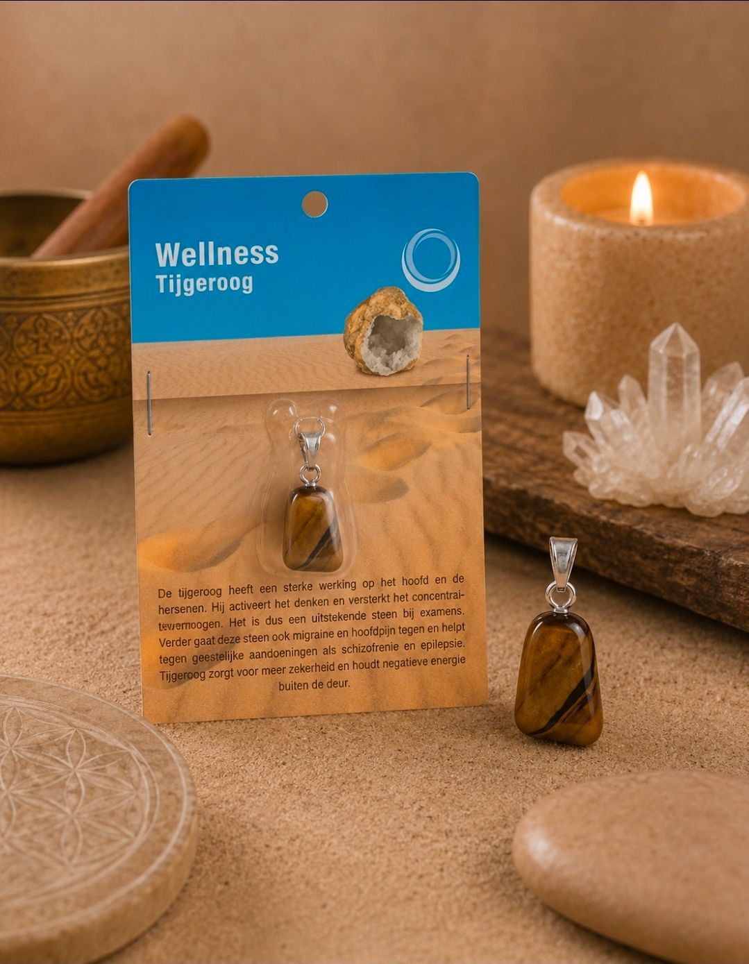 Tiger's Eye Health Pendant Necklace