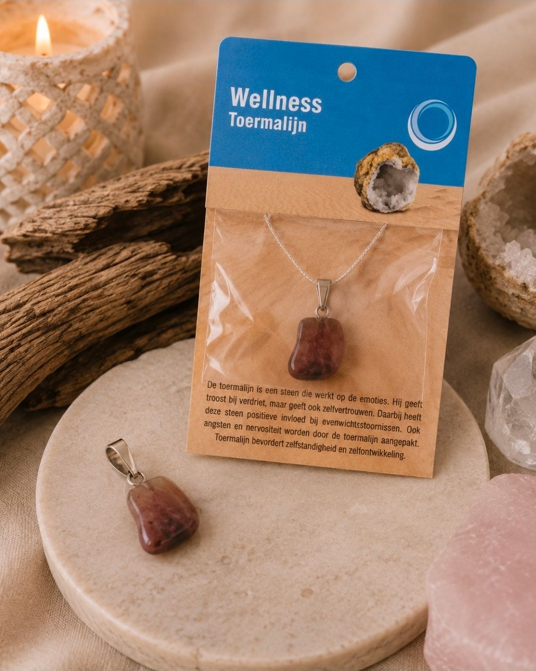 Tourmaline Health Pendant   Necklace
