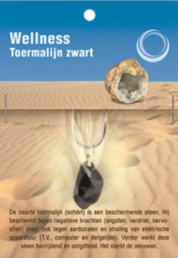 Toermalijn Zwart Gezondheidshanger + Ketting
