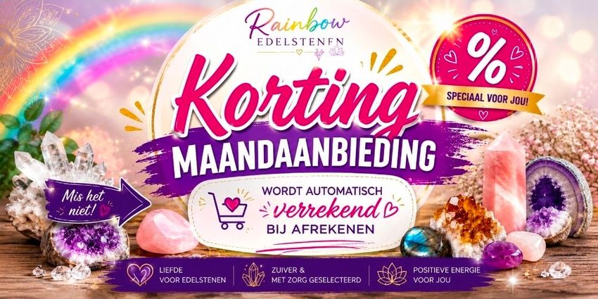 Kleurrijke regenboogreclame voor wasmiddel met bloemen, 