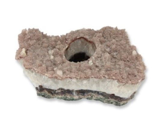 Waxinelichthouder Amethist / Rookkwarts