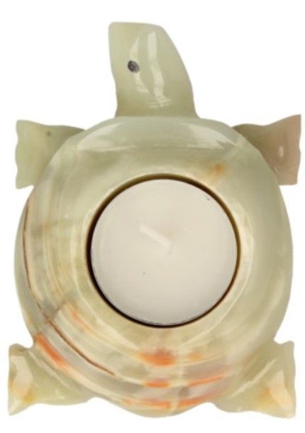 Waxinelichthouder Aragoniet - Schildpad