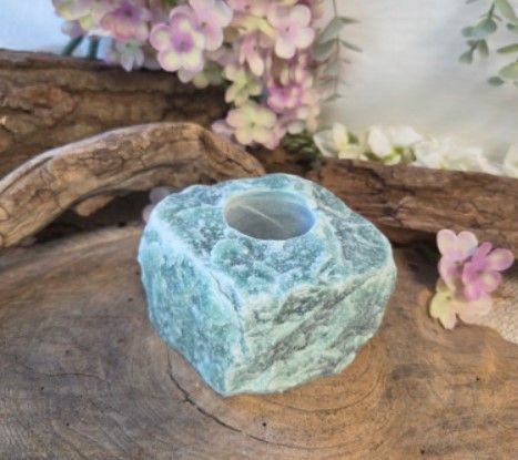 Waxinelichthouder Aventurijn - Groen