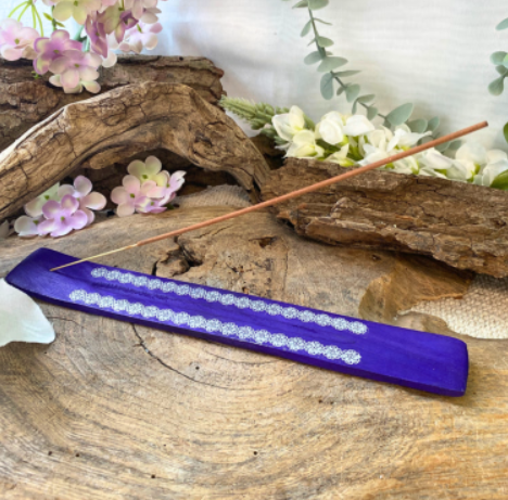 Wierook Plank - Paars/ Blauw - Bloem