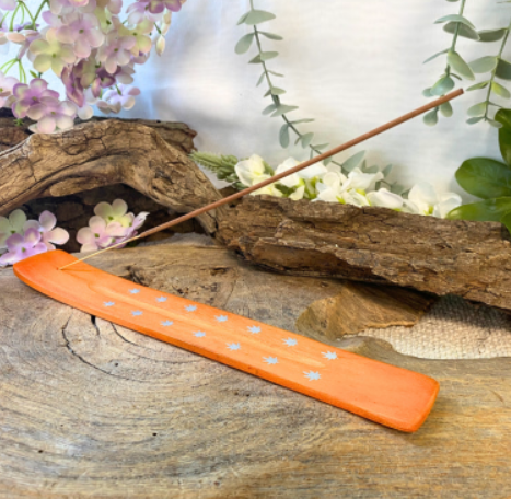 Wierook Plank - Oranje / met Blaadjes