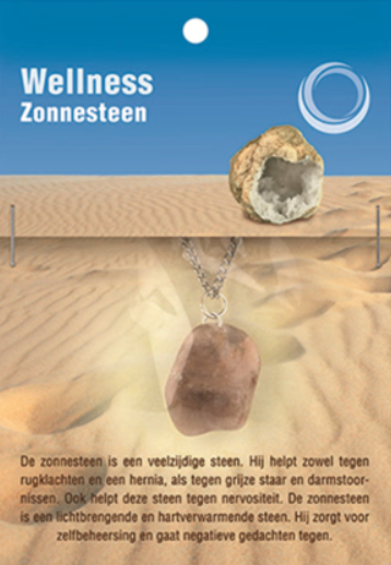 Zonnesteen Gezondheidshanger + Ketting