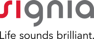 A signia logo that says life sounds brilliant