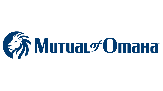 The mutual of omaha logo has a lion on it.
