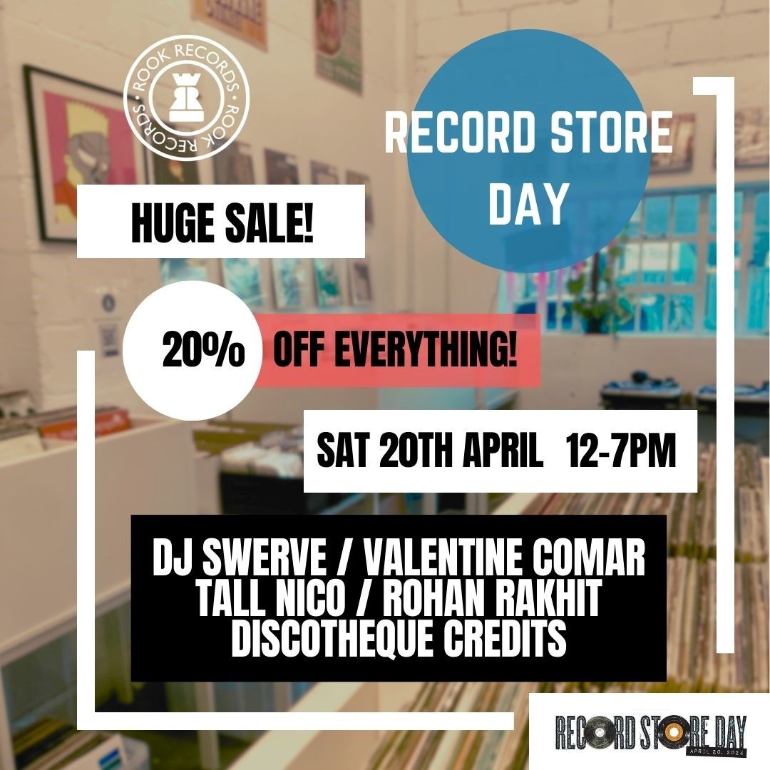 Huge sale with DJs playing throughout the day