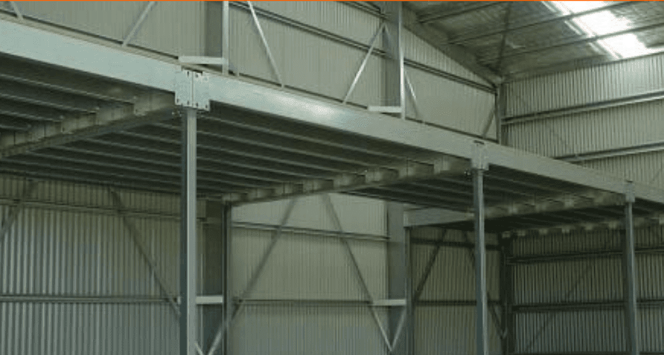 3m x 12m x 2.7m Mezzanine — Steel Sheds in Bowen, QLD