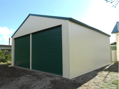 Double Roll-up Shed — Steel Sheds in Bowen, QLD