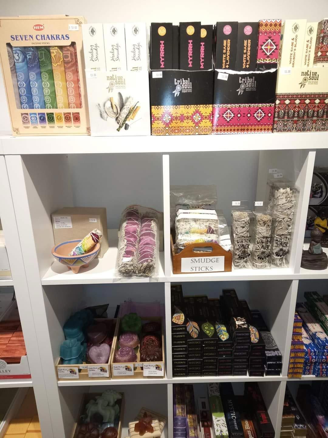 A Shelf Filled with Lots of Different Types of Incense Sticks — Eagle Rock Candles in Wodonga, VIC