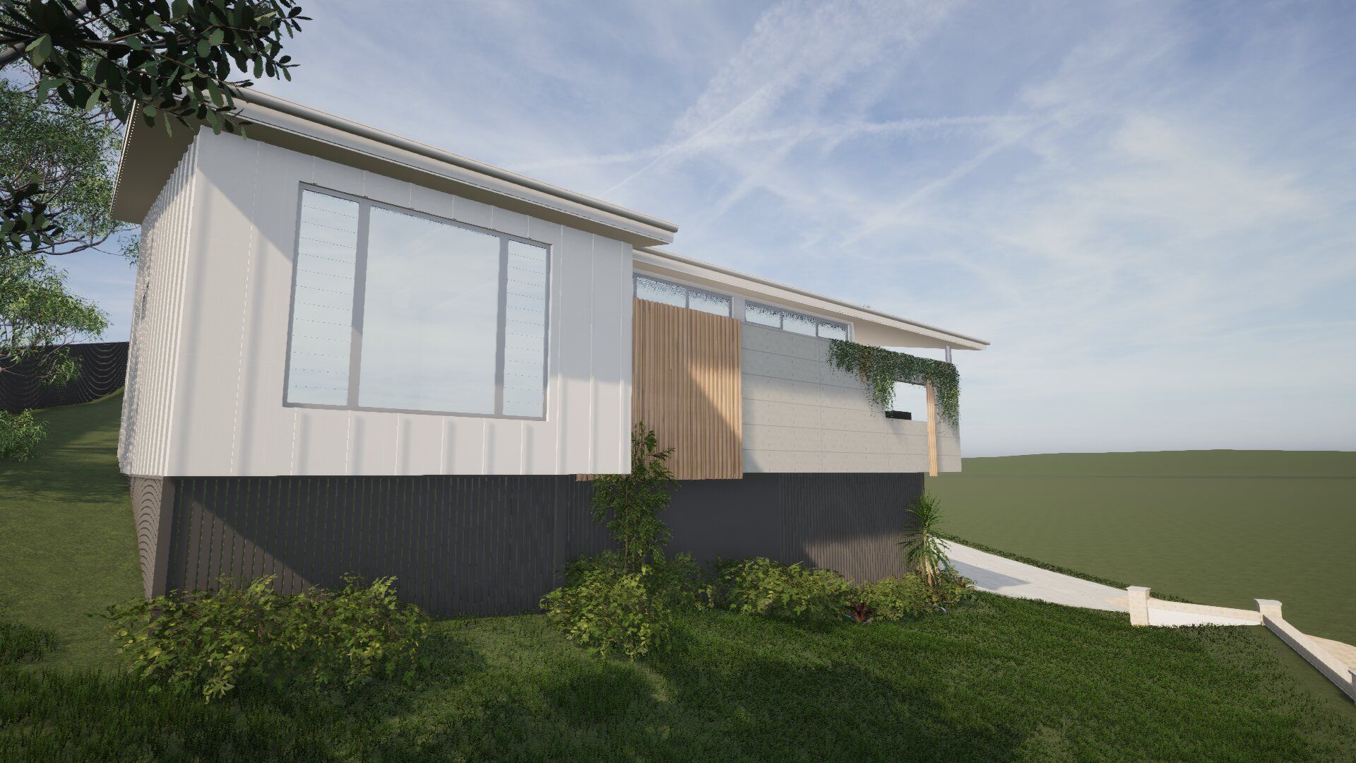 Man looking at the unfinished house — Home Renovation in Gladstone Region, QLD