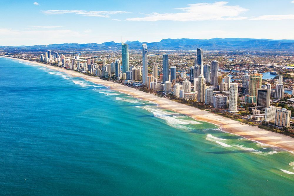 Aerial view of Surfers Paradise on the Gold Coast — Builder Near Me in Lowmead, QLD
