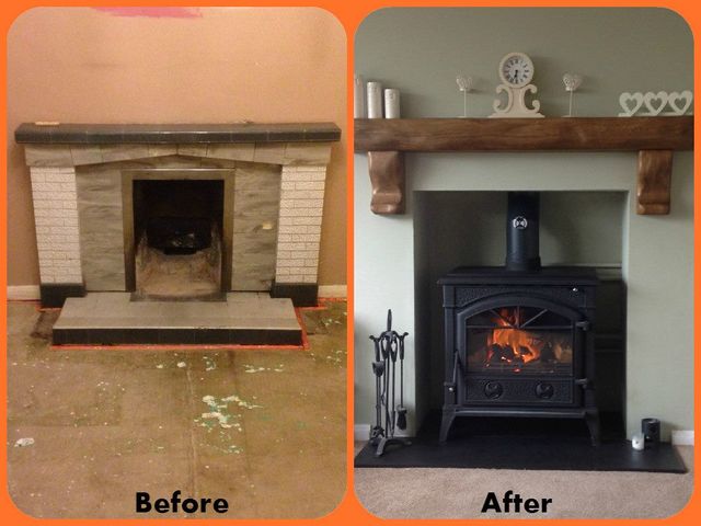 Replacing A Gas Fire With Wood Burner, Replacing A Gas Fireplace With Wood Burning Stove
