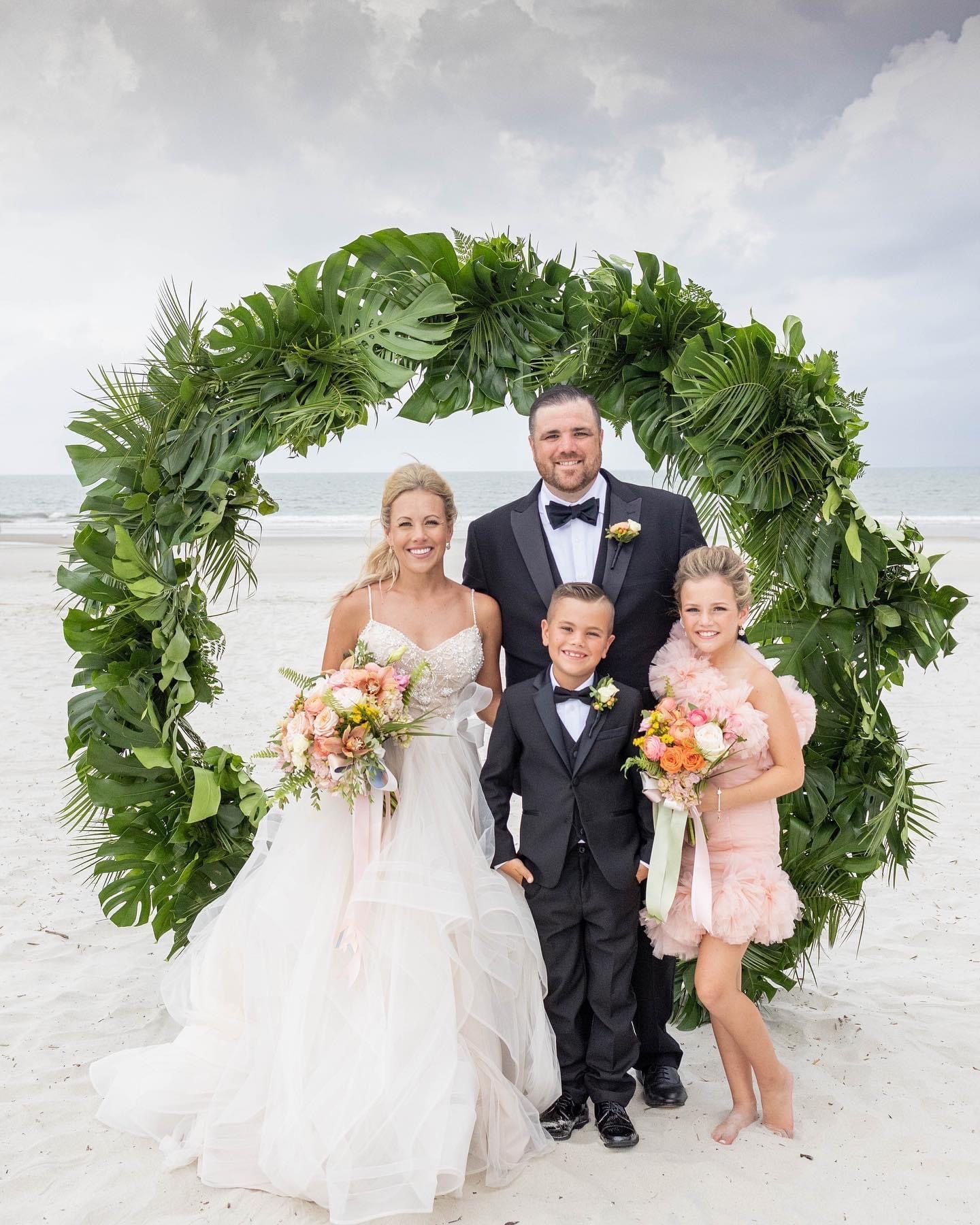 Adorable Married Couple with Kids