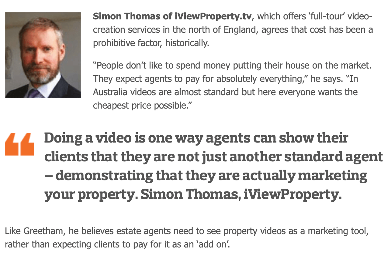 iViewProperty featured in The Negotiator's article about video & virtual tours