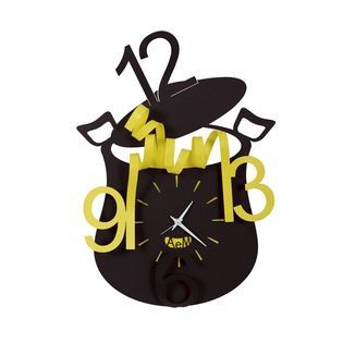 orologio nero e giallo