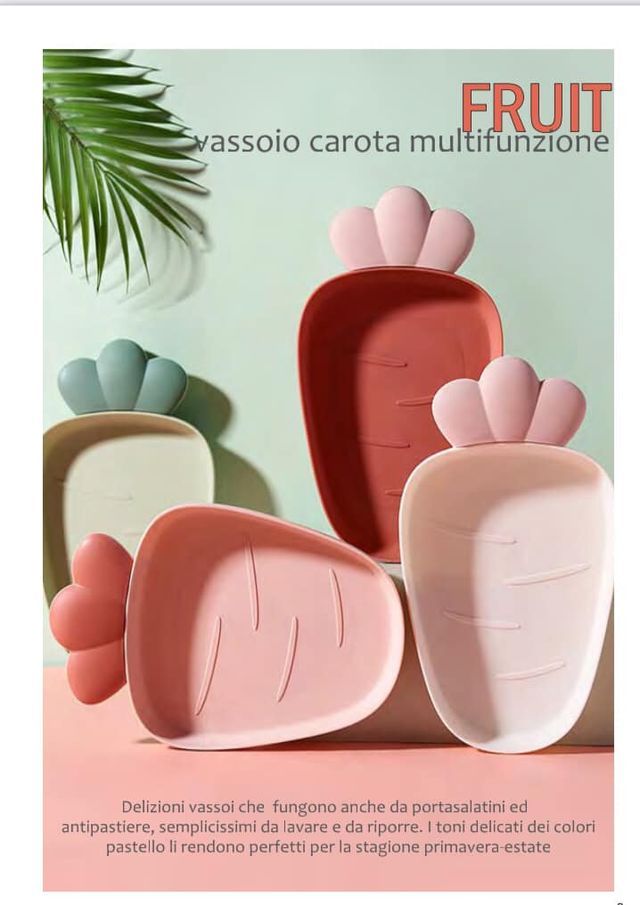 vassoio a forma di carota