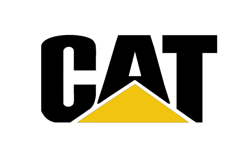 A black and yellow cat logo on a white background.