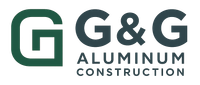 Logo for G&G Aluminum Construction: a green stylized "G" next to dark gray "G & G" with "Aluminum Construction" below.
