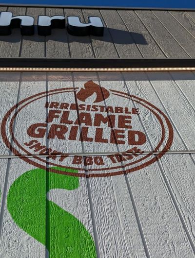 A Sign for Irresistible Flame Grilled Shawarma — Signworld In Mitchell, ACT