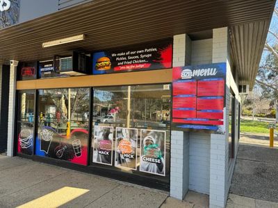 The Outside of a Fast Food Restaurant With a Sign That Says 'hamburger' on It — Signworld In Mitchell, ACT