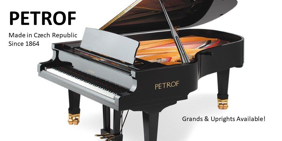 Petrof grand and upright pianos