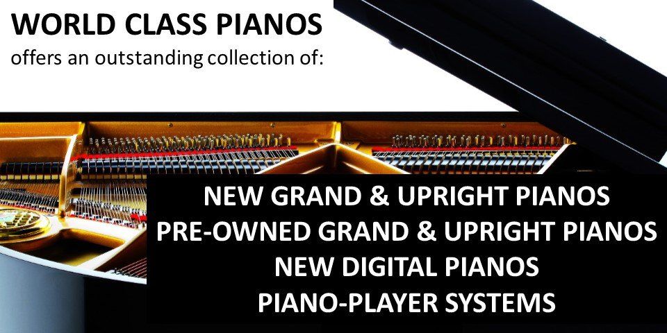 new grand & upright pianos, pre-owned grand & upright pianos, new digital pianos